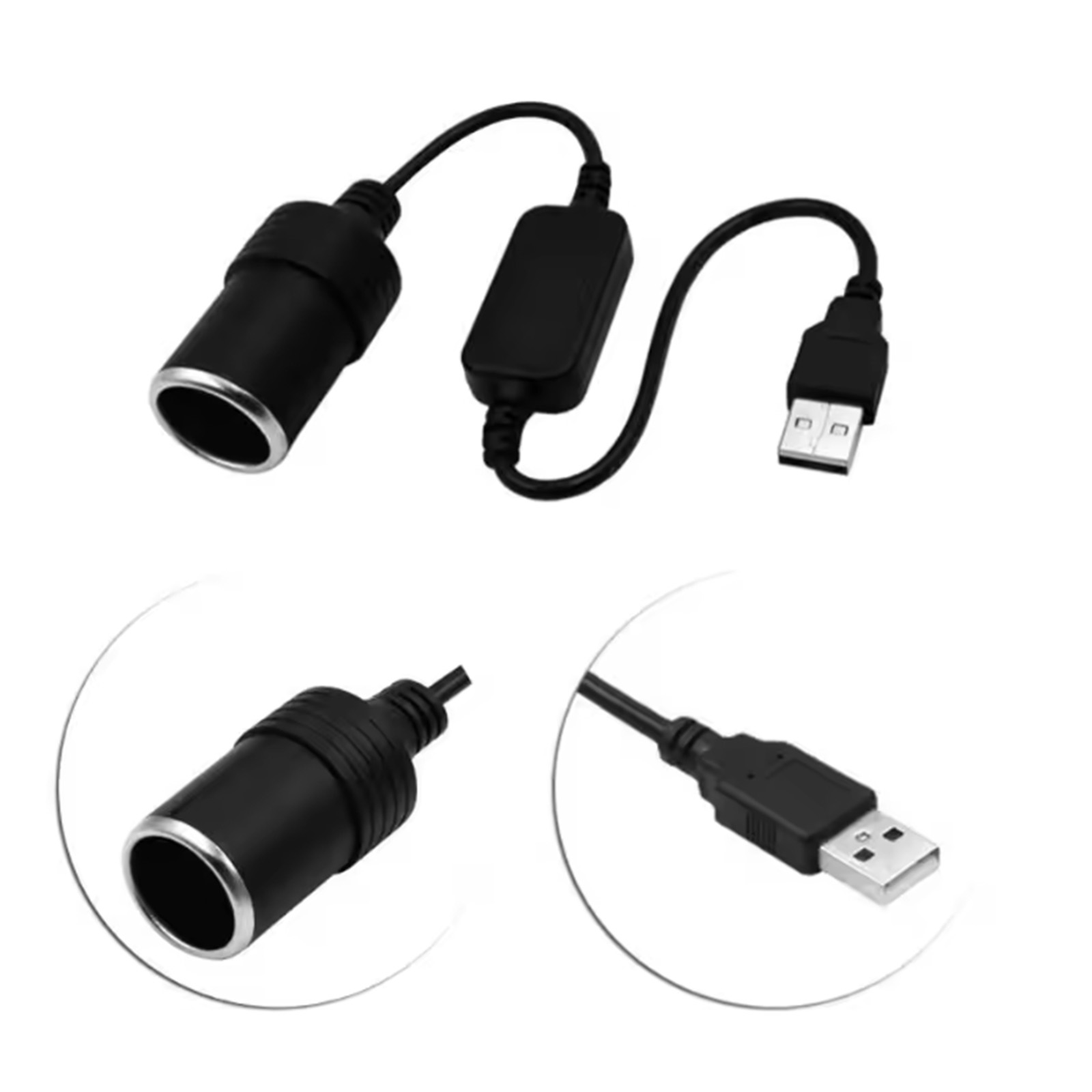 1pc 5V 2A USB To 12V Cigarette - Accessories For Vaping 评论和价格
